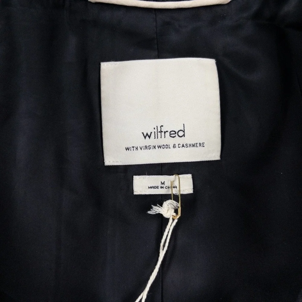 Wilfred‎ Aritzia Cocoon Coat Women Medium Gray Wool Cashmere Pea Coat Italian